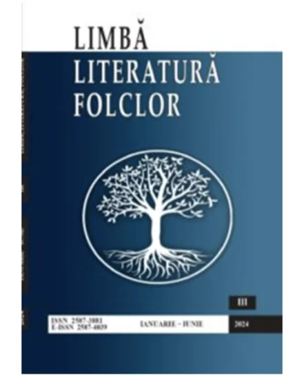 Coperta: Limbă, Literatură, Folclor 
